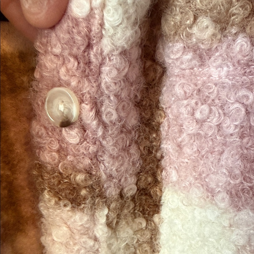 Plaid Pink and Cream Jacket - Picture 5 of 6